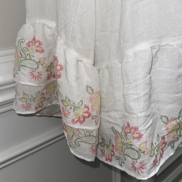 ZAC & RACHEL Sheer Floral Boho Bell Sleeve Oversized Blouse size XL - Picture 3 of 6